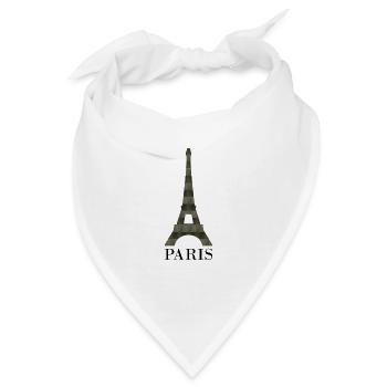 Eiffelturm - Bandana - Weiß - Vorne