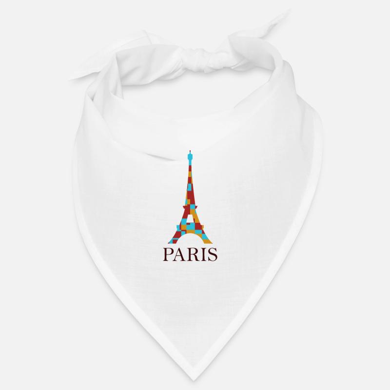 Eiffelturm - Bandana - Weiß