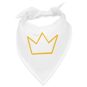 Krone Krone Krone Tiara Corona - Bandana - Weiß - Vorne