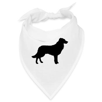 Border Collie, Hund, Agility - Bandana - Weiß - Vorne
