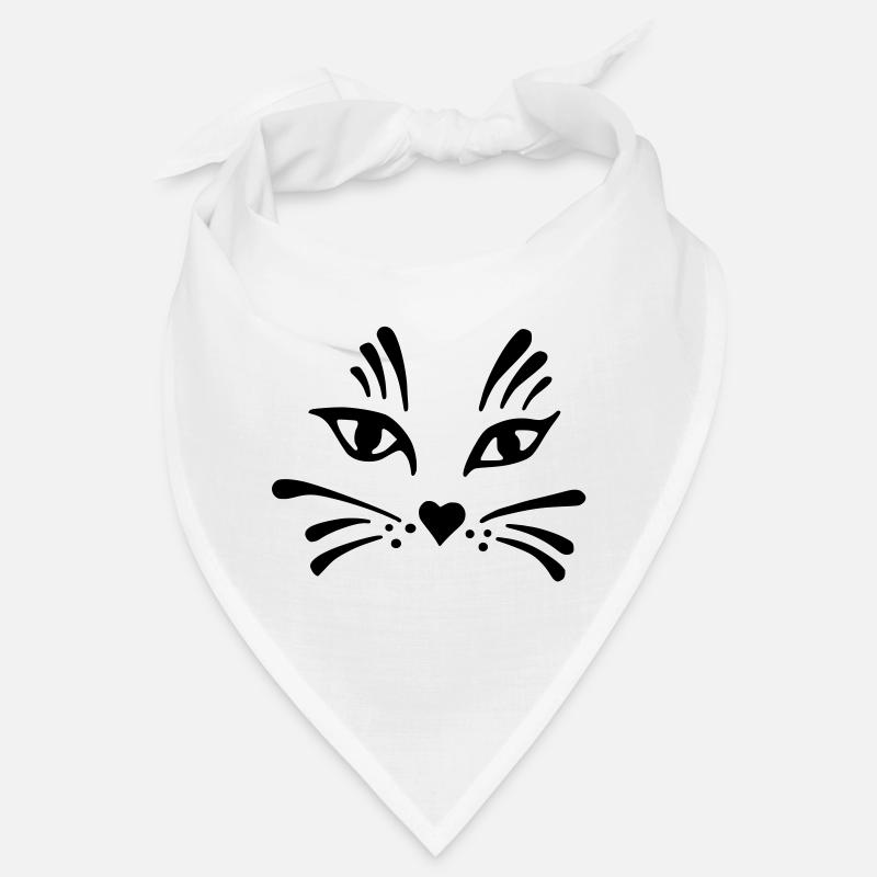 tête de chat simplifiée Bandana