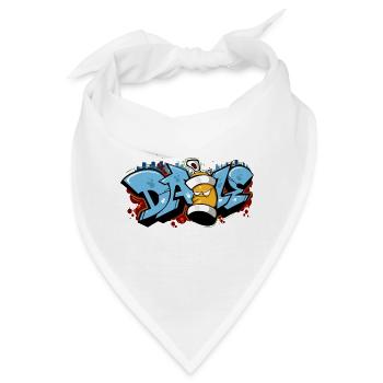 Street graff - Bandana - Weiß - Vorne
