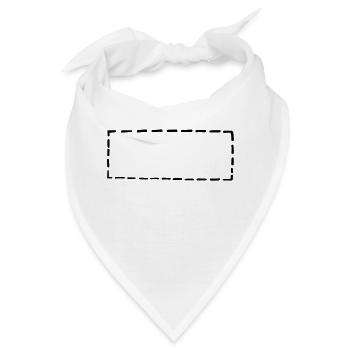 gestricheltes rechteck - Bandana - Weiß - Vorne