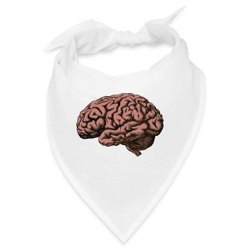 Das Gehirn - Bandana - Weiß - Vorne
