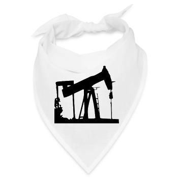 benzin gas tankstelle petrol station oil productio - Bandana - Weiß - Vorne