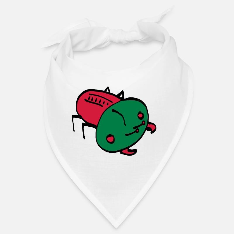 bug color VEKTOR Insekt Krabbeltier - Bandana - Weiß