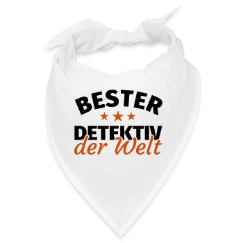 Detektiv - Bandana - Weiß - Vorne