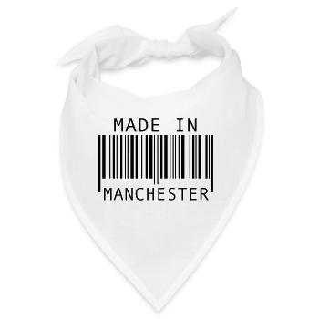 Made in Manchester - Bandana - Weiß - Vorne
