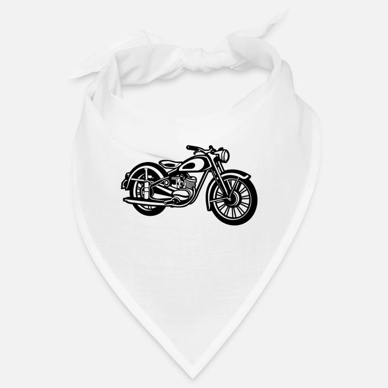 Motorrad / Classic Motorcycle 04_schwarz Bandana