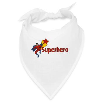 Superhero Comic Superheld - Ideale Geschenkidee - Bandana - Weiß - Vorne