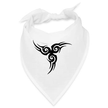 Tribal tattoo - Bandana - Weiß - Vorne
