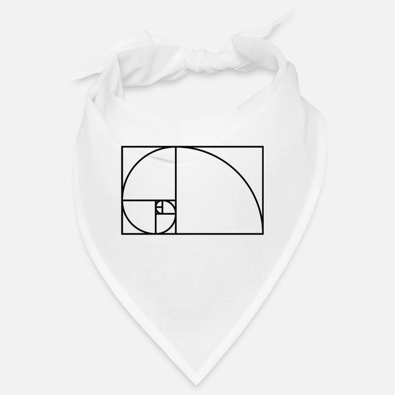 Fibonacci Spirale Mathematik Geschenk Idee Nerd Bandana