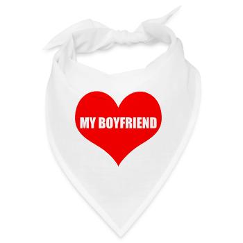 boyfriend - Bandana - Weiß - Vorne