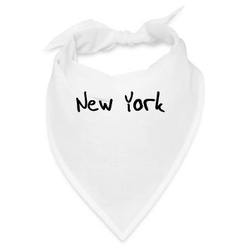 new york - Bandana - Weiß - Vorne