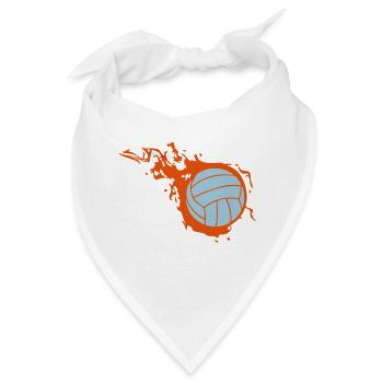 Ballon-Volleyball Flamme Feuerball 302 - Bandana - Weiß - Vorne