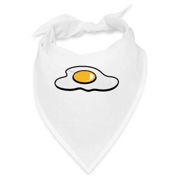 Ein Spiegelei - Bandana - Weiß - Vorne
