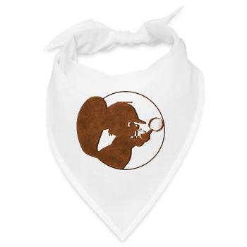 Detektiv Biber - Vintagecontest - Bandana - Weiß - Vorne