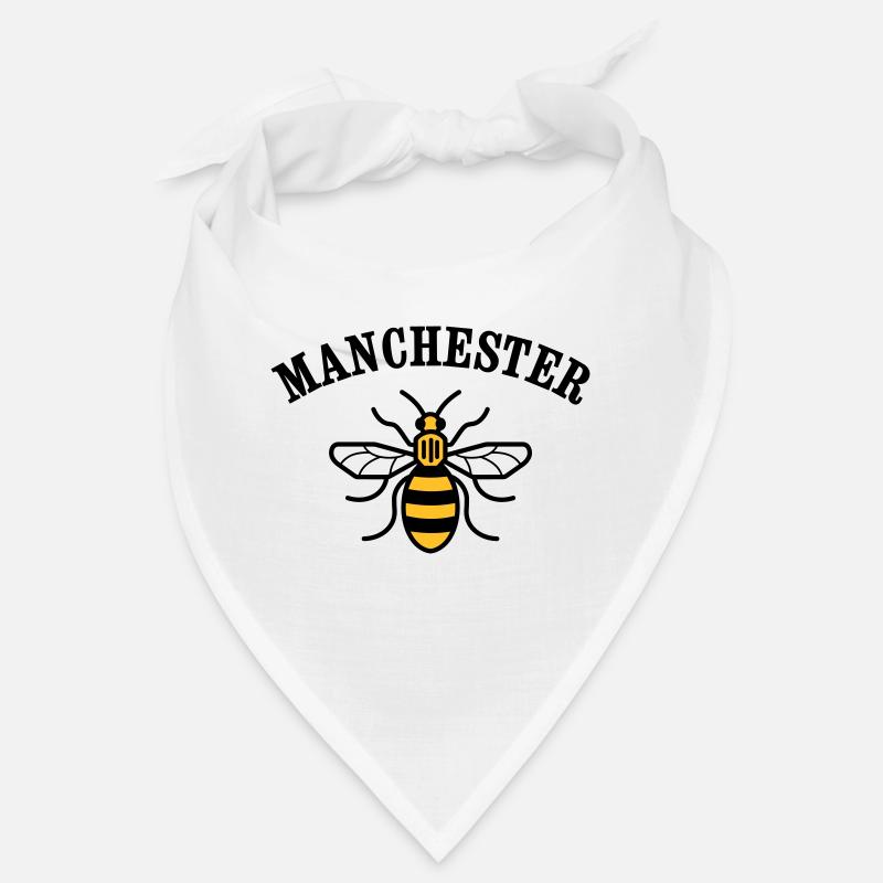 MCR MANCHESTER BEE - Bandana - white