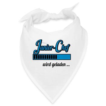 Junior-Chef wird geladen … (Schwangerschaft) - Bandana - Weiß - Vorne