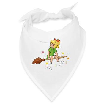 Bibi Blocksberg auf Kartoffelbrei Hexsterne - Bandana - Weiß - Vorne
