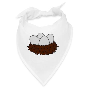 nest - Bandana - Weiß - Vorne