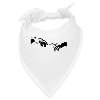 der Hand - Bandana - Weiß - Vorne
