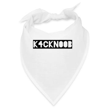 k4ckn00b - kackn00b ... gaming stuff - Bandana - Weiß - Vorne