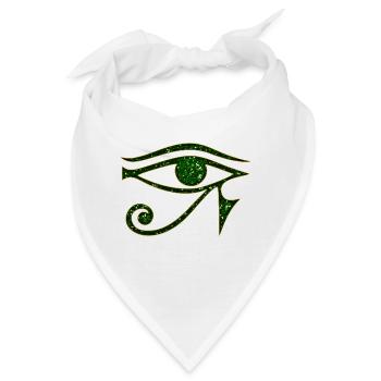 Auge des Horus, Horusauge, Ägypten, Schutzsymbol - Bandana - Weiß - Vorne