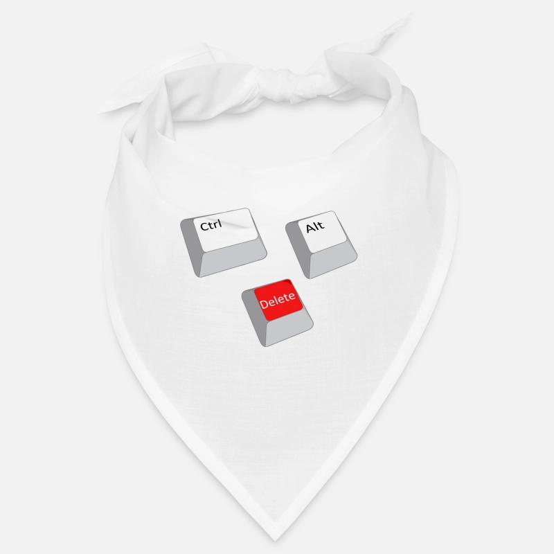 cntrl alt delete - Bandana - Weiß