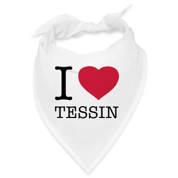 I LOVE TESSIN - Bandana - Weiß - Vorne