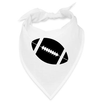 American football - Bandana - Weiß - Vorne