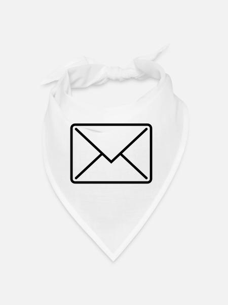 briefumschlag_icon1 - Bandana - white