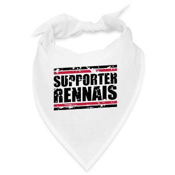 Weinlese-Bär Rennais - Bandana - Weiß - Vorne