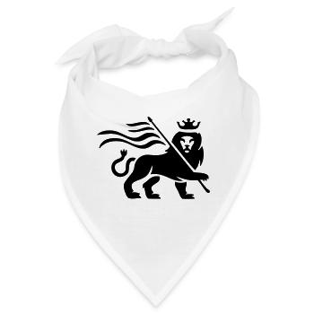 Reggae lion - Bandana - Weiß - Vorne