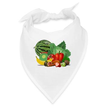 fruits 155616 1280 - Bandana - Weiß - Vorne