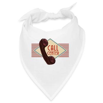 Call Center - Bandana - Weiß - Vorne