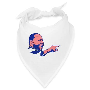 martin luther king Gesicht politischer Führer - Bandana - Weiß - Vorne