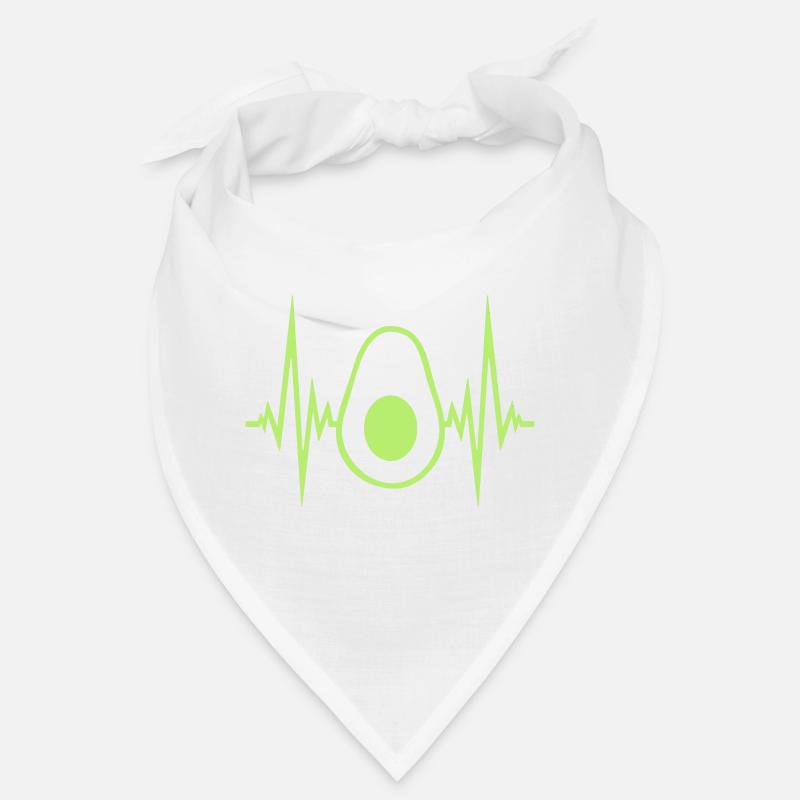herzschlag avocado puls frequenz clipart obst gemu Bandana