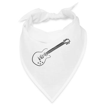 E-Gitarre - Bandana - Weiß - Vorne
