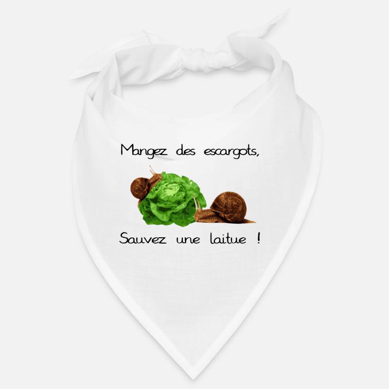 Escargots - Bandana - blanc