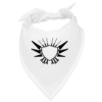 Craftsman Shield Logo - Bandana - Weiß - Vorne