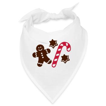 Lebkuchen - Bandana - Weiß - Vorne
