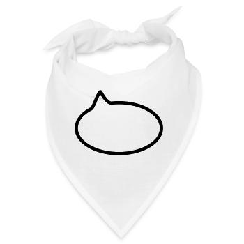 Sprechblase // Comic // Spruch machen // Aussage - Bandana - Weiß - Vorne