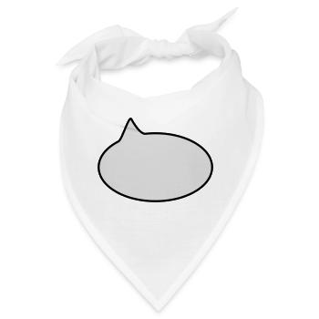 Sprechblase // Comic // Spruch machen // Aussage - Bandana - Weiß - Vorne