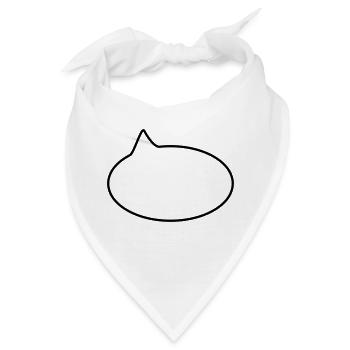 Sprechblase // Comic // Spruch machen // Aussage - Bandana - Weiß - Vorne