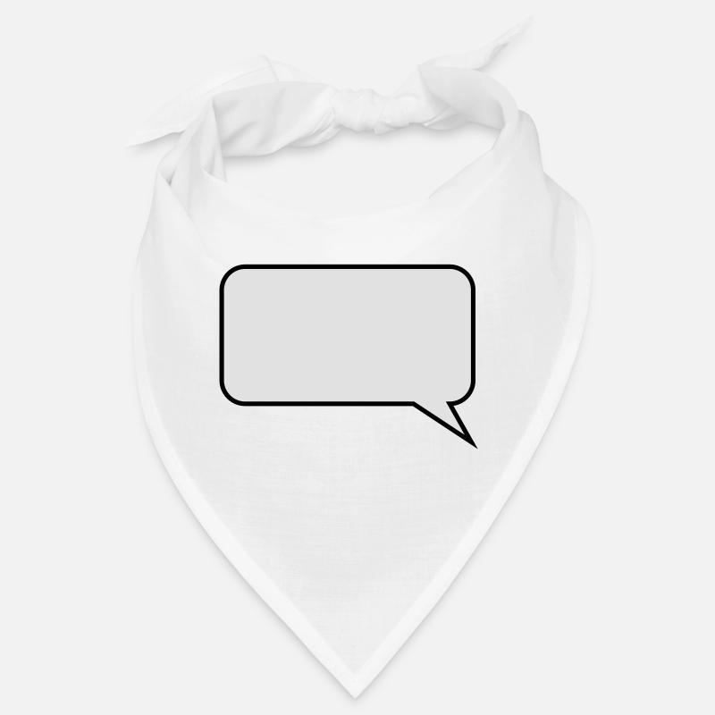 Ballon / / dessin animé / / dire / / déclaration - Bandana - blanc