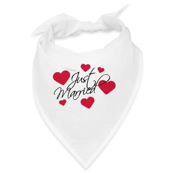 Just Married Logo - Bandana - Weiß - Vorne