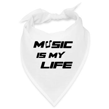 Music - Bandana - Weiß - Vorne