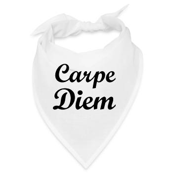 carpe diem philosophisches Zitat YOLO - Bandana - Weiß - Vorne