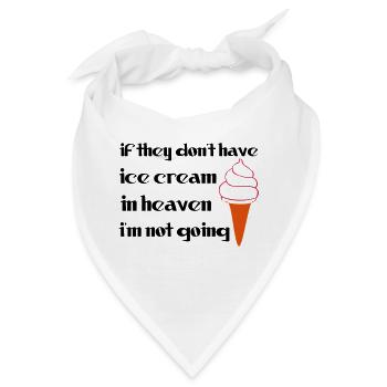 Ice Cream - Bandana - Weiß - Vorne